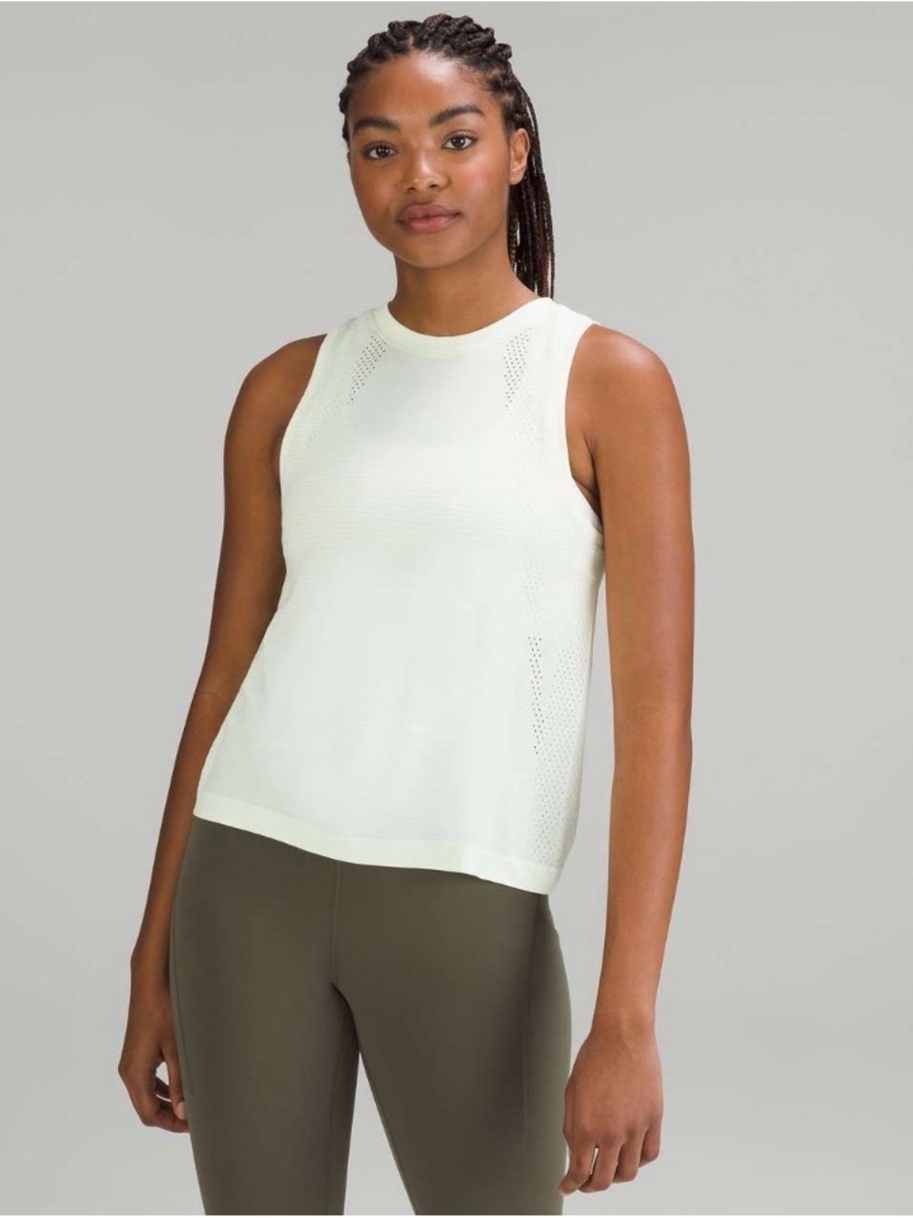 lululemon athletica Lightweight Knit Tank Top - Cream